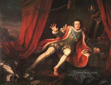 David Garrick as Richard 3 William Hogarth Oil Paintings